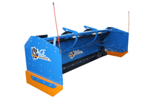 KAGE SnowFire containment plow with poly cutting edge