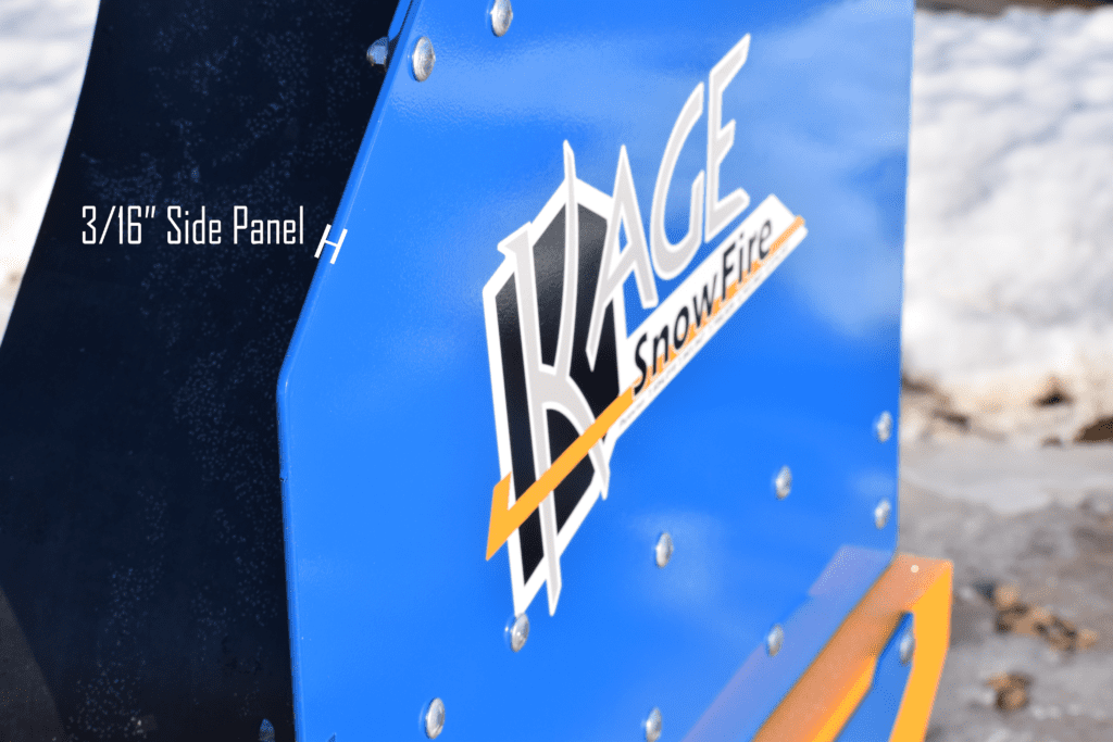 kage snowfire containment box side panel thickness