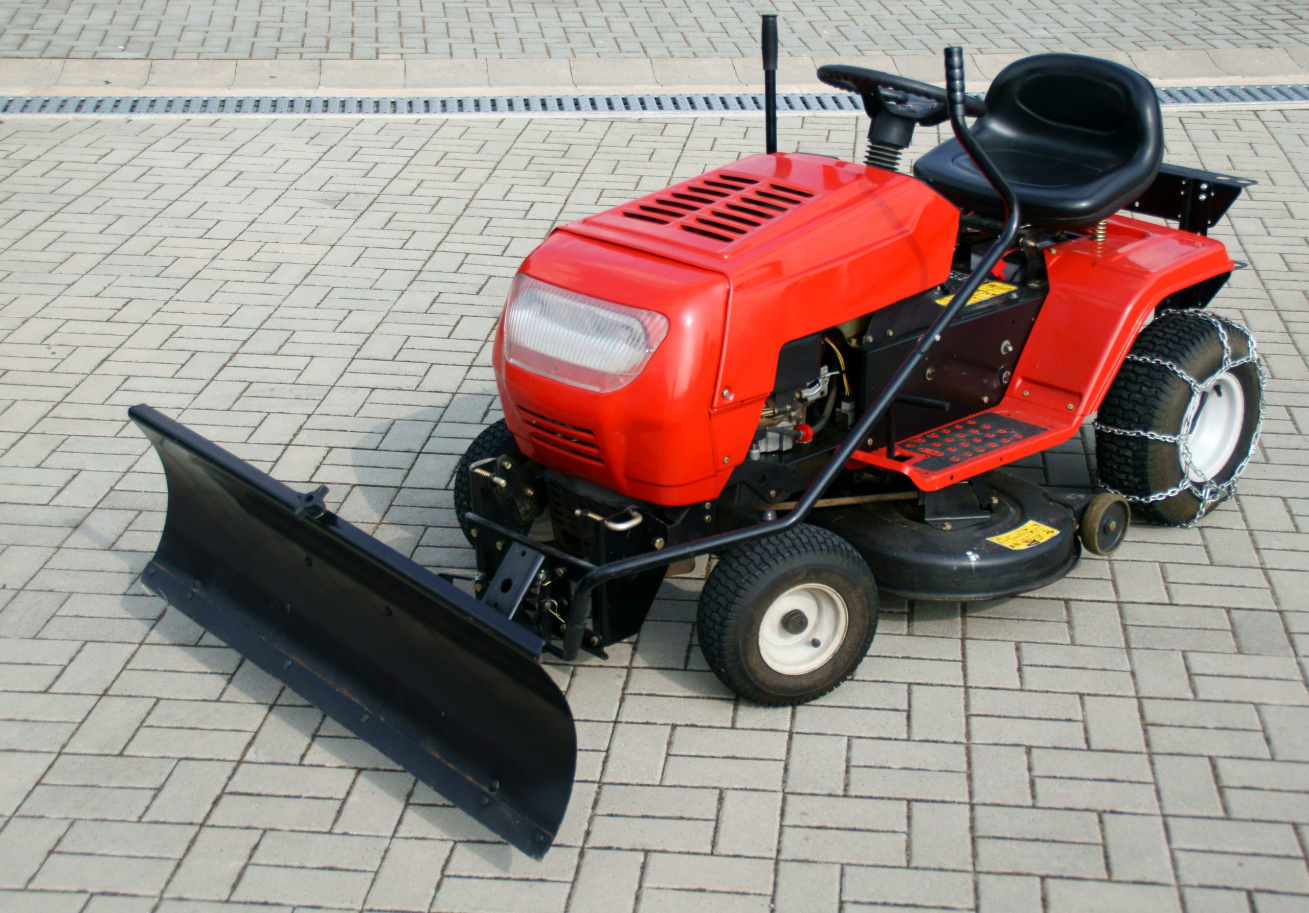 Lawn Mower Snow Plow