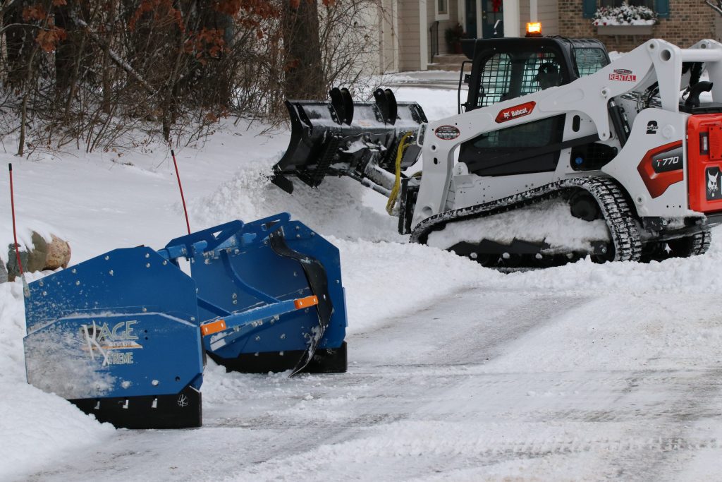 Skid Steer Snow Plow Attachment - SnowFire Xtreme