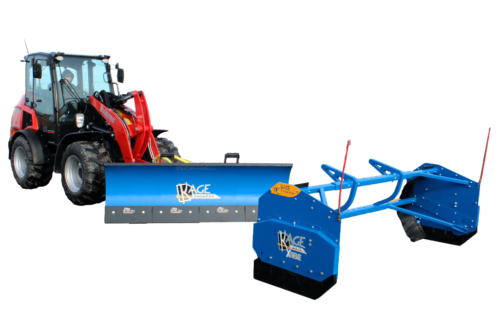 SnowFire Xtreme Wheel Loader Attachment Snow Plow