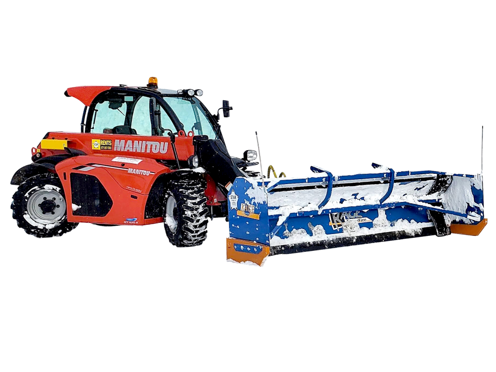 SnowFire Telehandler Snow Plow Attachment