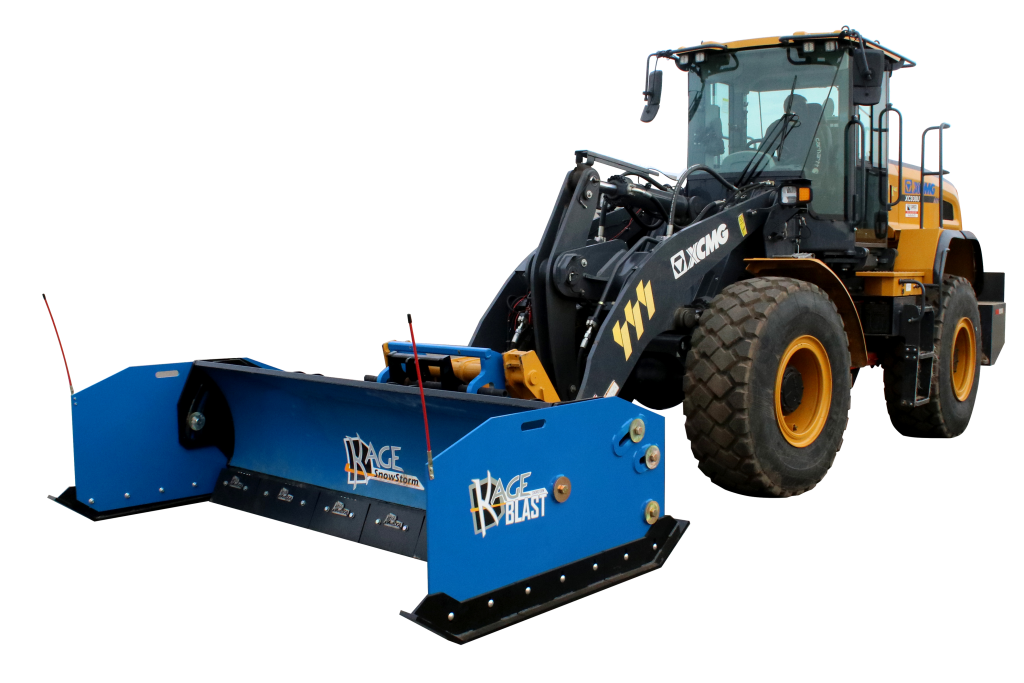 SnowStorm BLAST Steel floating box pusher for wheel loaders