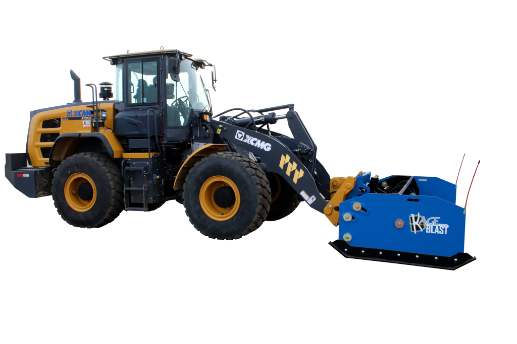 SnowStorm BLAST steel snow pusher for XCMG