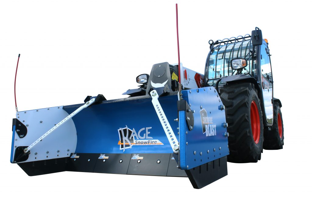 Telehandler Snow Pusher with Fixed Blade