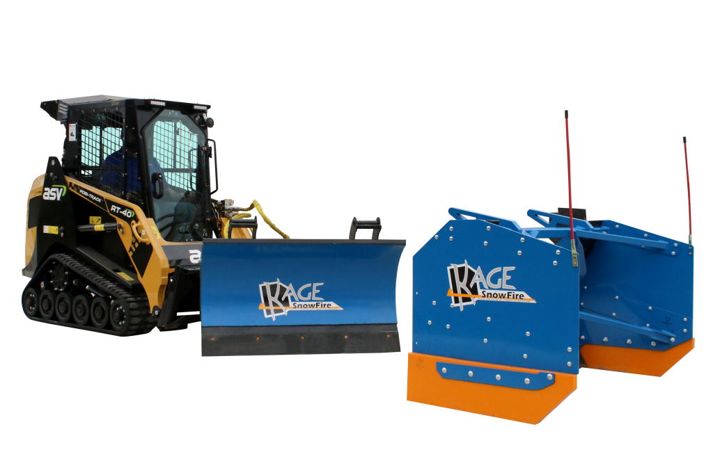 Mini SnowFire ASV Skid Steer Snow Plow