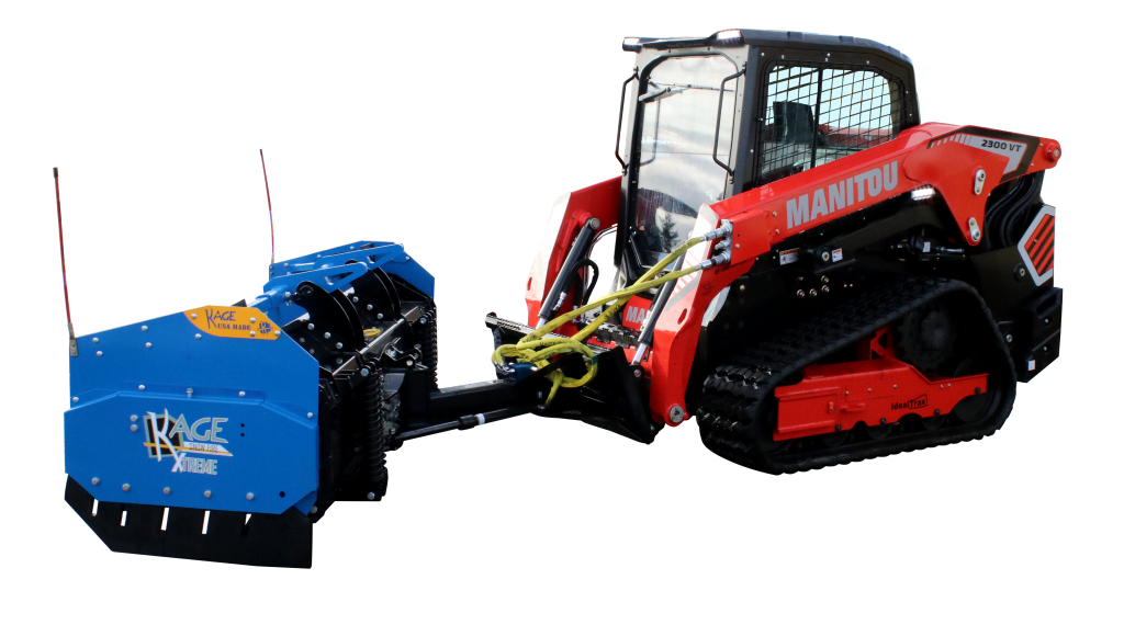 SnowFire Xtreme Manitou Skid Steer Snow Plow