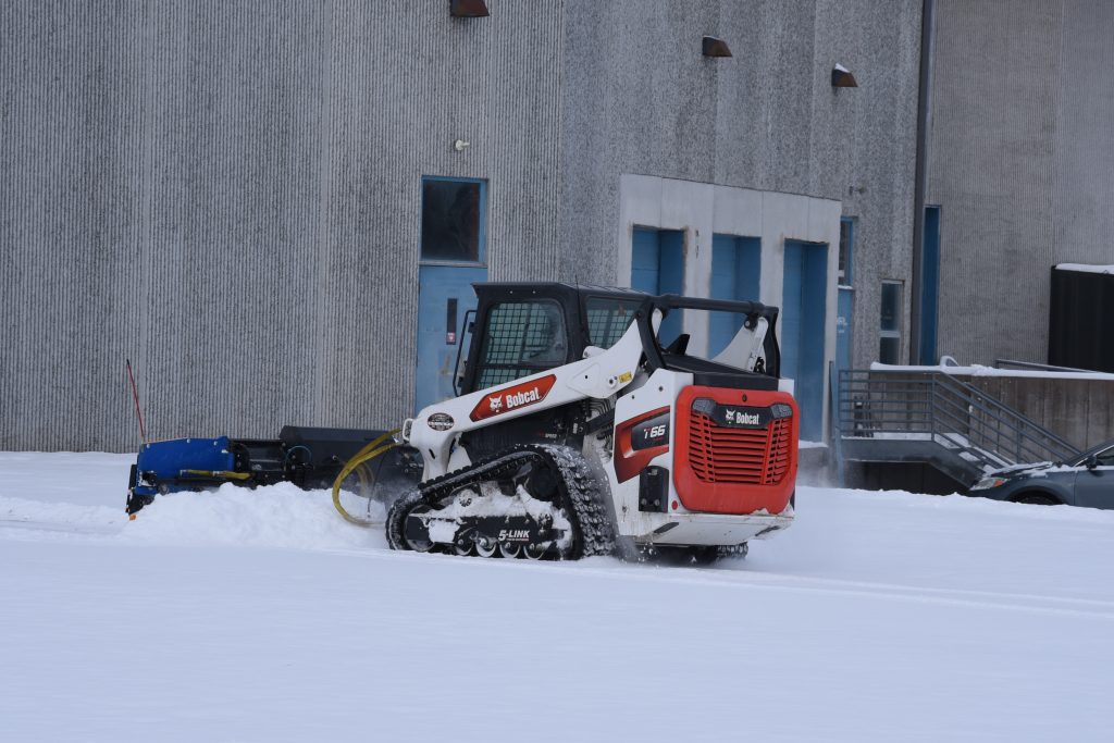 Skid Steer Wing Plow Back Dragging Loading Dock