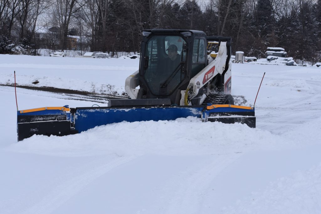 SnowFire Wing Compact Track Loader Snow Plow